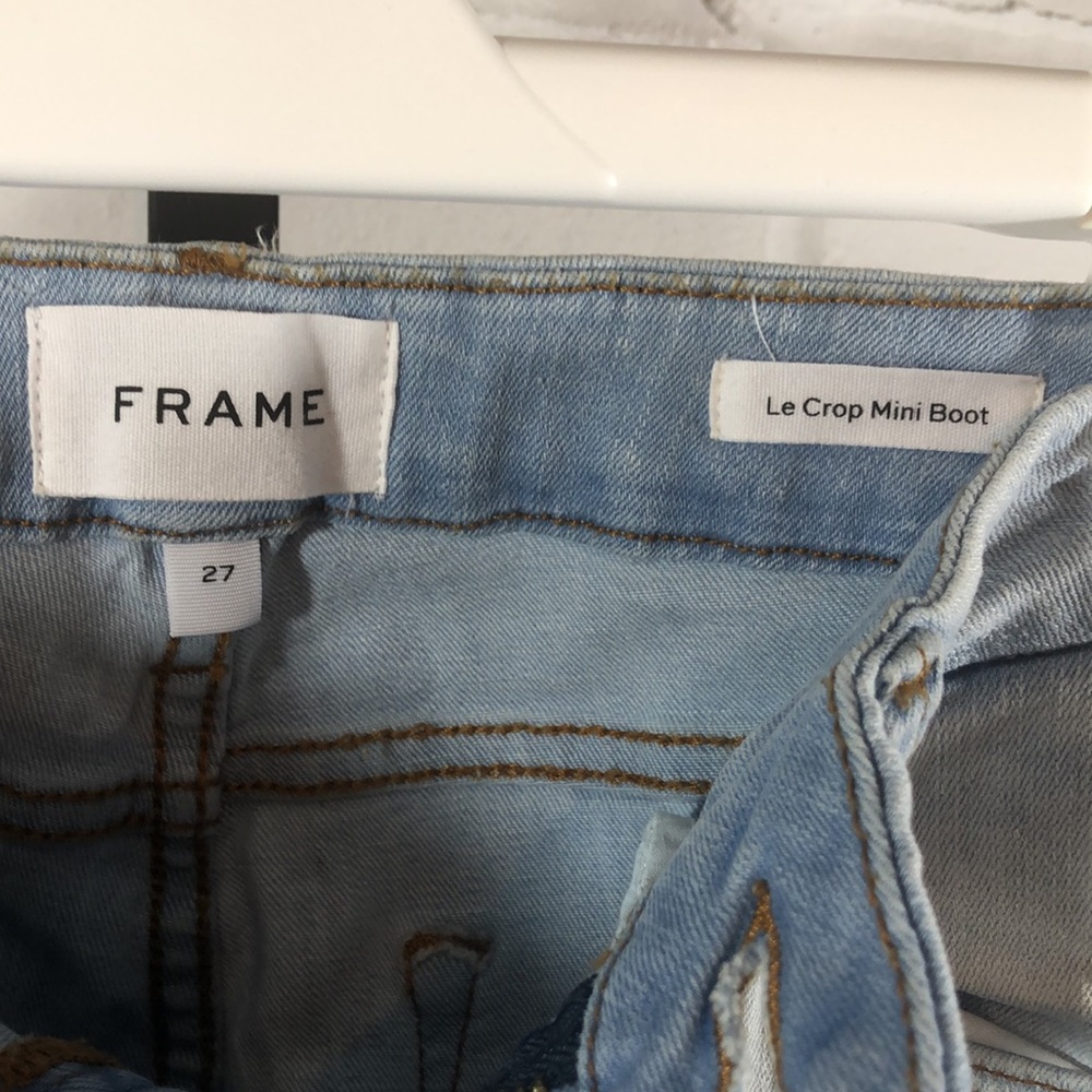 Frame Le Crop Mini Boot Jeans- Division Size 27 NWT - Picture 6 of 12